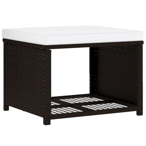 vidaXL haveloungesæt 4 dele polyrattan brun