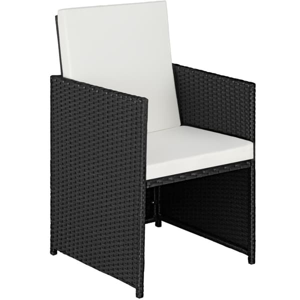 Polyrattan havemøbelsæt Lausanne - sort