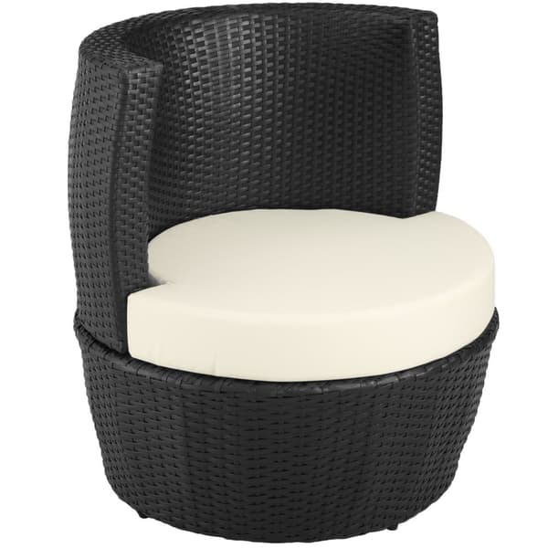 Polyrattan loungesæt Nizza - sort