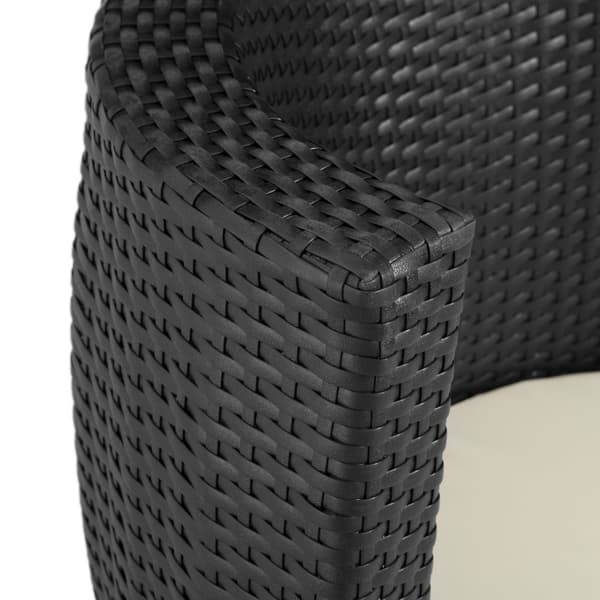 Polyrattan loungesæt Nizza - sort