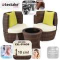 Miniatyrbild 3 av 10: Loungeset/Loungegrupp i konstrotting Nice 2+1+1 - svart/brun