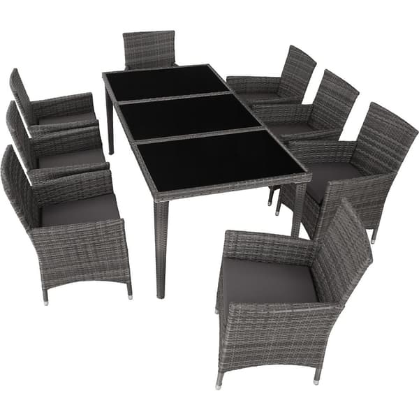 Polyrattan loungesæt Menorca - grå