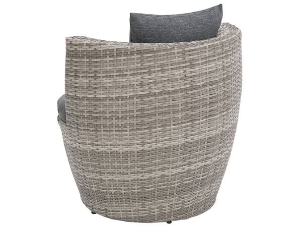 Havemøbelsæt Grå Rattan Aluminium Hærdetglas 48x54 cm Loungestole Stabelbar Nem Opbevaring Udendørs Hynder Moderne Terrasse Altan Inspiration