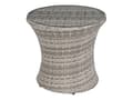 Miniatyrbillede 6 af 11: Havemøbelsæt Grå Rattan Aluminium Hærdetglas 48x54 cm Loungestole Stabelbar Nem Opbevaring Udendørs Hynder Moderne Terrasse Altan Inspiration