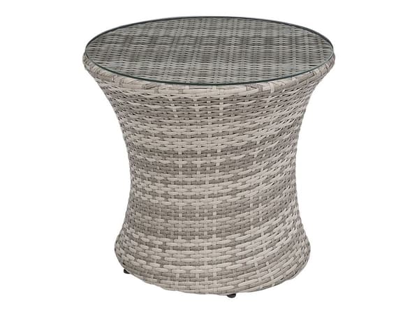 Havemøbelsæt Grå Rattan Aluminium Hærdetglas 48x54 cm Loungestole Stabelbar Nem Opbevaring Udendørs Hynder Moderne Terrasse Altan Inspiration