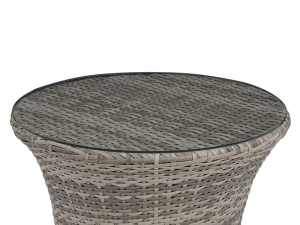 Havemøbelsæt Grå Rattan Aluminium Hærdetglas 48x54 cm Loungestole Stabelbar Nem Opbevaring Udendørs Hynder Moderne Terrasse Altan Inspiration