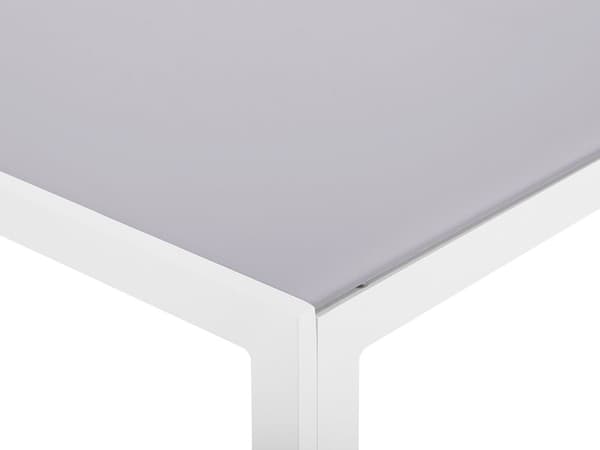 7 Delar Trädgårdsmöbelset Grå Matbord Aluminium med 6 Hopfällbara Stolar