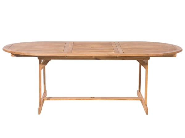Trädgårdsmöbelset Akaciaträ med Röda Kuddar 8-sits Bord Hopfällbara Stolar Rustik Design