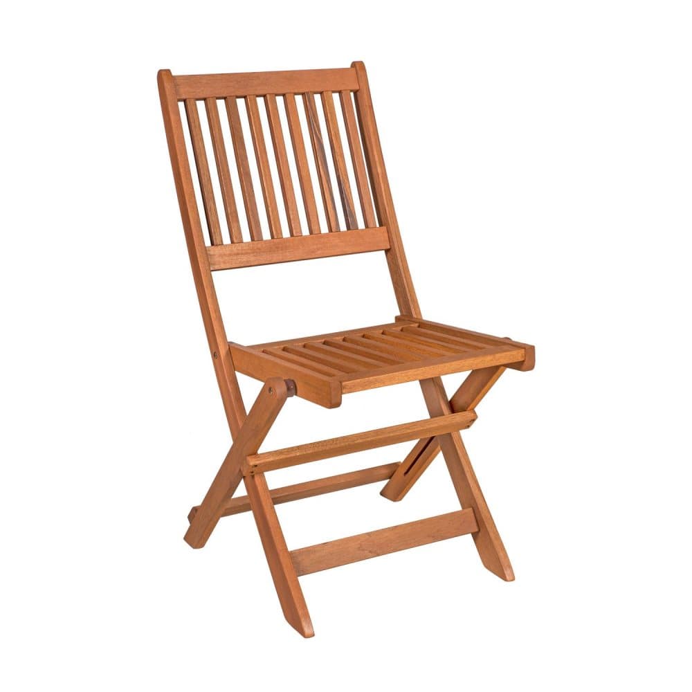 Tuoli WOODY 46x59,5xH88cm kokoontaitettava, puu: meranti, viimeistely: öljytty