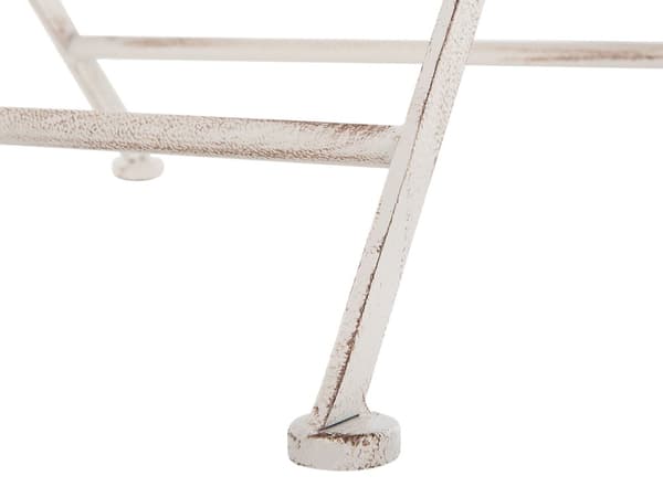 Trädgårdsbord Beige Stål Rund Elegant Modern Chic