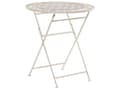 Miniatyrbild 1 av 6: Trädgårdsbord Beige Stål Rund Elegant Modern Chic