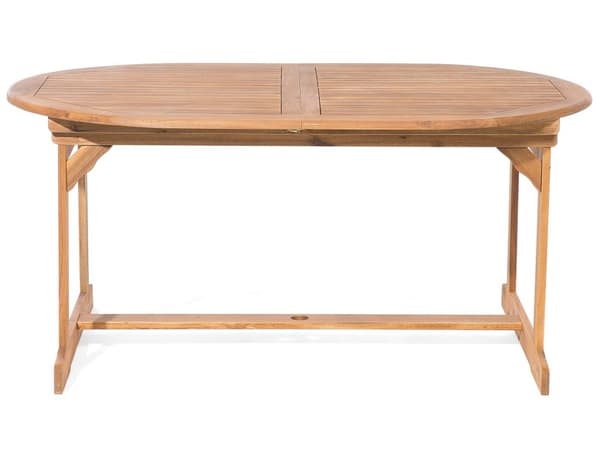 Trädgårdsmöbelset Ljus Akaciaträ med Grå Dynor 8-sits Bord Hopfällbara Stolar Rustik Design