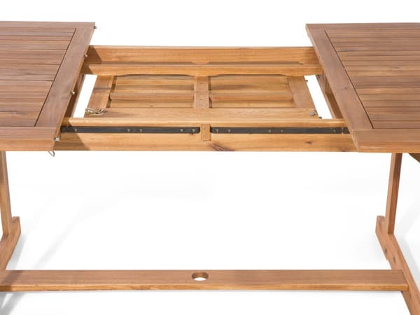 Trädgårdsmöbelset Ljus Akaciaträ med Grå Dynor 8-sits Bord Hopfällbara Stolar Rustik Design
