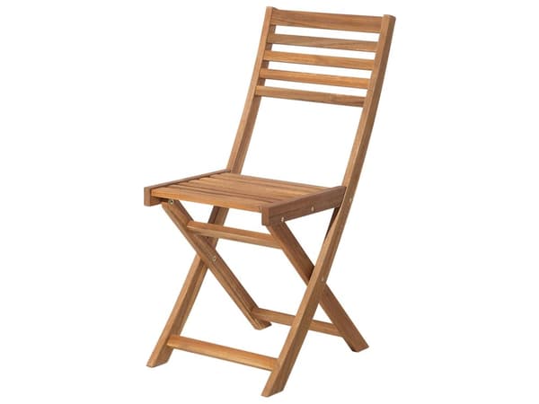 Cafesæt Lyst Akacietræ 60 x 60 x 75 cm Små Klapstole Sammenklappeligt Klapbord til Altan Terrasse Have med Hynder Fold ud Funktion Udendørs
