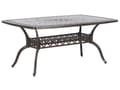 Miniatyrbillede 5 af 11: Have Spisestuesæt Brun Aluminium Udendørs Bord 6 Stole Retro Stil