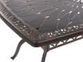 Miniatyrbillede 7 af 11: Have Spisestuesæt Brun Aluminium Udendørs Bord 6 Stole Retro Stil