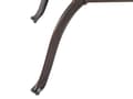 Miniatyrbillede 8 af 11: Have Spisestuesæt Brun Aluminium Udendørs Bord 6 Stole Retro Stil