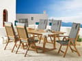 Miniatyrbild 2 av 9: Set med 6 Trädgårdsstolsdynor Grafitgrå Polyester Sits Ryggstödsdyna Modern design utomhusdyna