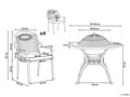 Miniatyrbild 3 av 11: 4-sits Uppsättning av Bruna Trädgårdsmöbler av Aluminium med Sittdynor
