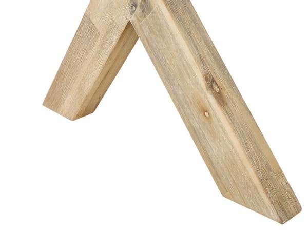 Udendørs Spisebordssæt Grå Fibercement Lys Akacietræ 8 Personer Bord 2 Bænke Moderne Design