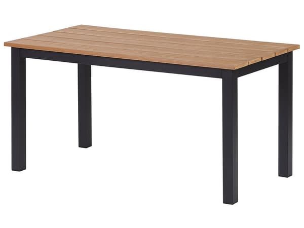 Trädgård Loungegrupp Svart Aluminium Ram med Grå Kuddar 5-sits Soffbord och Sidobord