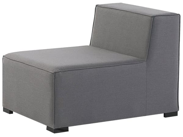 Ulkokulmasohva ja rahi harmaa 320 x 250 x 65 cm polyesteri alumiini 7 hengelle vasen rahi UV-kestävä