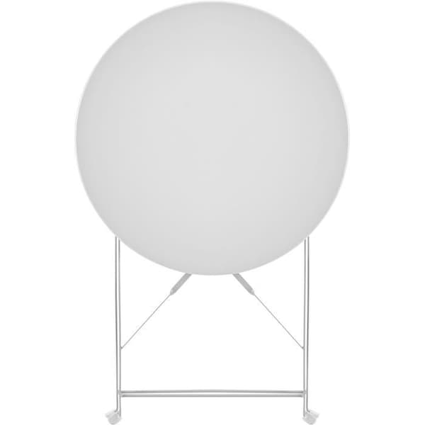 Bistroset - trädgårdsmatsats - Fällbord + 2 stolar - Struktur: stål - Färg: Grå