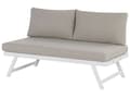 Miniatyrbild 8 av 11: 5-sits Trädgård Loungegrupp Kuddar Vit Ram Justerbara Sittplatser Soffbord Modern Design