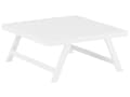 Miniatyrbild 10 av 11: 5-sits Trädgård Loungegrupp Kuddar Vit Ram Justerbara Sittplatser Soffbord Modern Design