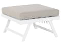 Miniatyrbild 11 av 11: 5-sits Trädgård Loungegrupp Kuddar Vit Ram Justerbara Sittplatser Soffbord Modern Design