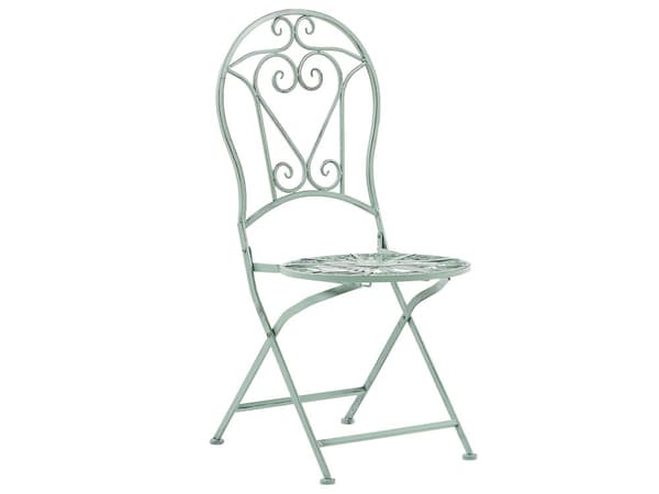Cafesæt Grøn Jern Moderne Cafesæt Retro Bord Accent til Terrasse og Havestole Altan Italiensk Indretning