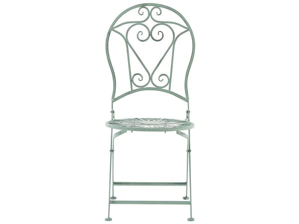 Cafesæt Grøn Jern Moderne Cafesæt Retro Bord Accent til Terrasse og Havestole Altan Italiensk Indretning