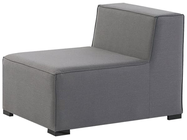 Indendørs og Udendørs Grå Stofbetræk Hjørnesofa 7-personers haveloungesæt med quickdry skum