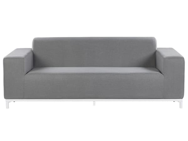 Loungesæt Grå Polyester 5 Personers Moderne Sofasæt Udendørs Nonwood Vedligeholdelsesfri Havemøbler Quickdry Skum Vandtætte Hynder til Have