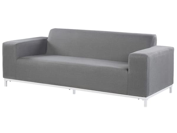 Loungesæt Grå Polyester 5 Personers Moderne Sofasæt Udendørs Nonwood Vedligeholdelsesfri Havemøbler Quickdry Skum Vandtætte Hynder til Have