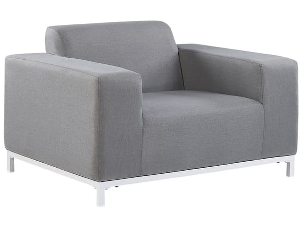 Loungesæt Grå Polyester 5 Personers Moderne Sofasæt Udendørs Nonwood Vedligeholdelsesfri Havemøbler Quickdry Skum Vandtætte Hynder til Have