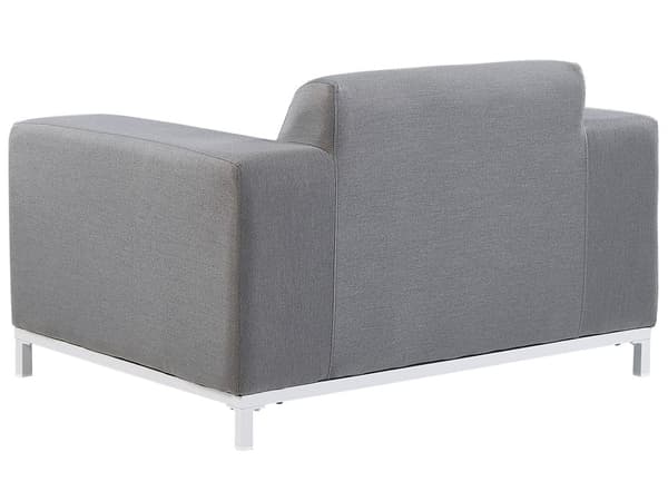 Loungesæt Grå Polyester 5 Personers Moderne Sofasæt Udendørs Nonwood Vedligeholdelsesfri Havemøbler Quickdry Skum Vandtætte Hynder til Have