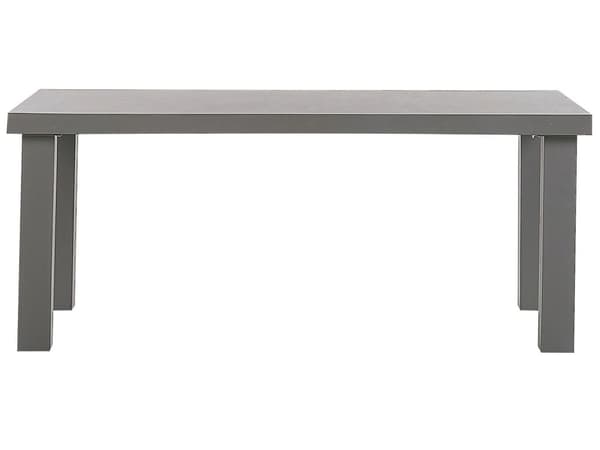 Havemøbelsæt Grå 180 cm 2 bænke Fiberbeton Havebord havestol Industriel Moderne Design Sæt Udendørs Møbler