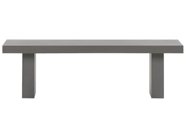 Havemøbelsæt Grå 180 cm 2 bænke Fiberbeton Havebord havestol Industriel Moderne Design Sæt Udendørs Møbler