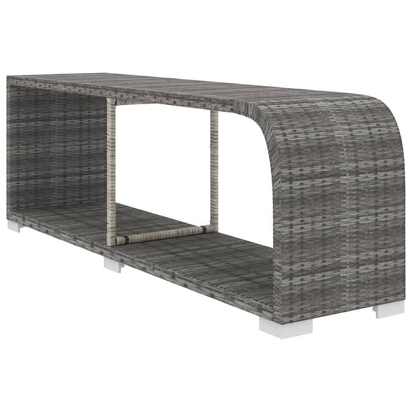 vidaXL haveloungesæt 10 dele med hynder polyrattan grå