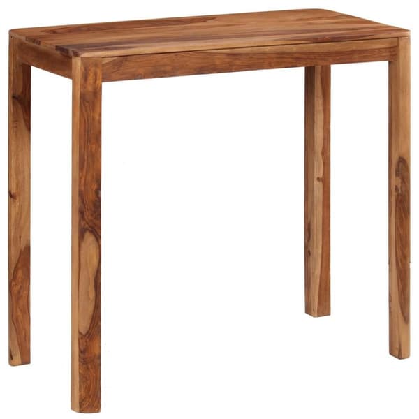vidaXL Bargrupp 5 delar massivt sheshamträ 115x56x107 cm