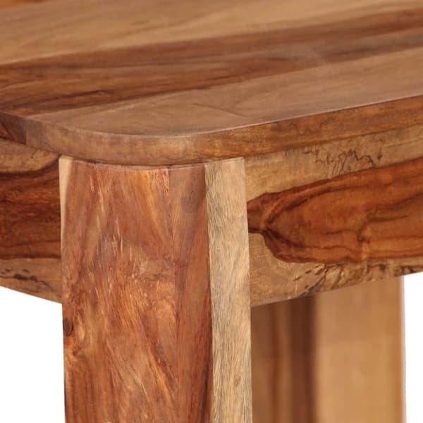 vidaXL Bargrupp 5 delar massivt sheshamträ 115x56x107 cm