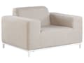 Miniatyrbillede 9 af 11: Loungesæt Beige Polyester 5 Personers Moderne Sofasæt Udendørs Nonwood Vedligeholdelsesfri Havemøbler Quickdry Skum Vandtætte Hynder til Have