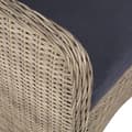 Miniatyrbillede 4 af 8: vidaXL udendørs spisebordssæt 7 dele med hynder polyrattan brun