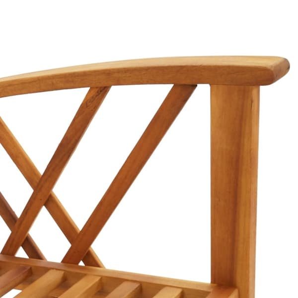 vidaXL Loungegrupp för trädgården 4 delar massivt akaciaträ