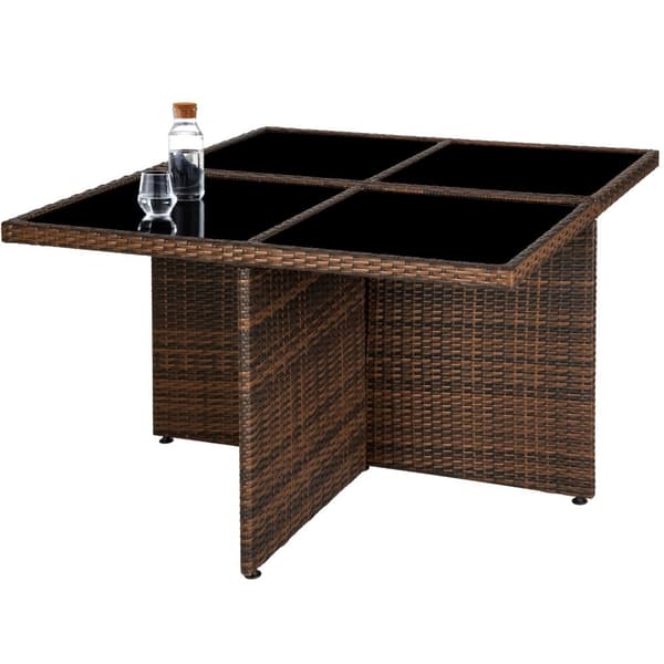 Polyrattan havemøbelsæt Manhattan - sort/brun