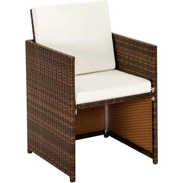 Polyrattan havemøbelsæt New York - sort/brun