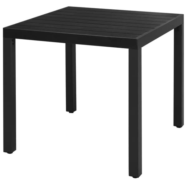 vidaXL 3-osainen Ulkoruokailuryhmä PVC rottinki musta