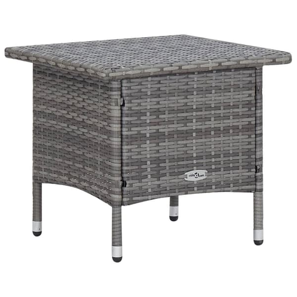 vidaXL loungesæt til haven 2 dele med hynder polyrattan grå