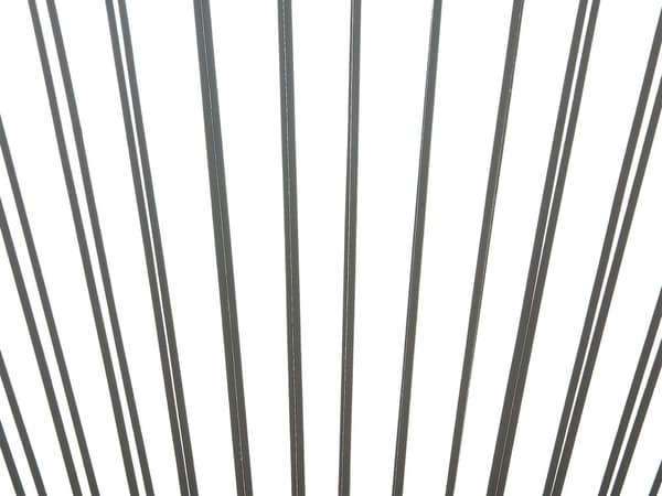 Havestole Grå Rattan Sort Pulverlakerede Stålben sæt 70 x 90 cm Udendørs Altan Stabelbar Lounge med Sidebord Retro Rund Flet Moderne Design